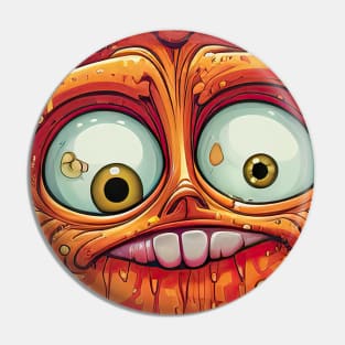 Funny Monster Face Pin