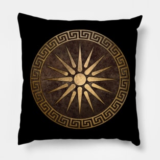 Ancient Makedon Shield Alexander the Great Pillow