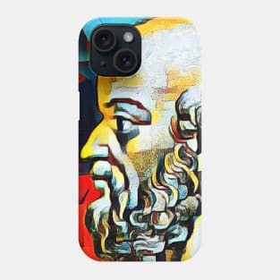 Eratosthenes of Cyrene Abstract Portrait | Eratosthenes of Cyrene Artwork 2 Phone Case