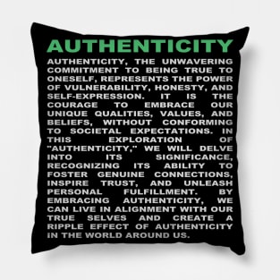 Authenticity Pillow