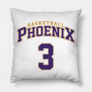 Phoenix Basketball - Player Number 3 Pillow