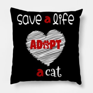 adopt a cat Pillow