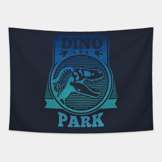 Dino Park Tapestry by WorldDinosaurs