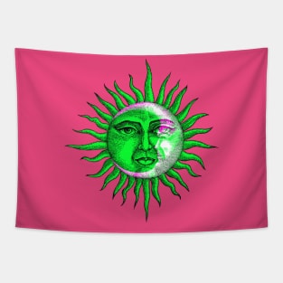 Eclipse Interactive Magenta&Green Filter T-Shirt By Red&Blue Tapestry