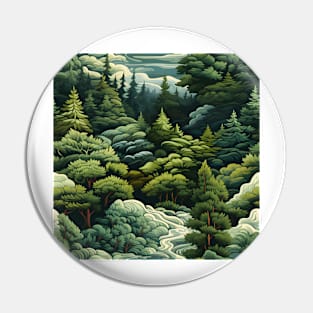 Fantasy Landscapes Forest Pattern 7 Pin