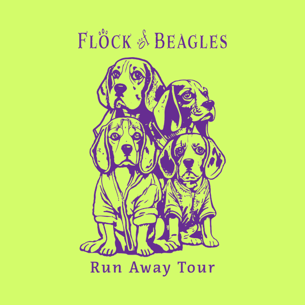 Flock Of Beagles by LumpyLintbunny