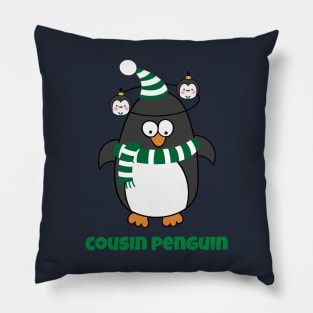 Christmas Penguin Pajama Costume Cousin Penguin Shirt T-Shirt Pillow