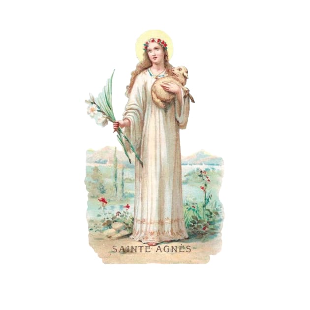 Saint Agnes, Virgin: For all the Saints Series by Catholicamtees