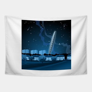 That UFO Podcast Textless (Winter / Square) Tapestry