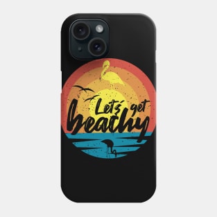 Let´s get beachy Vintage Summer Flamingo Phone Case