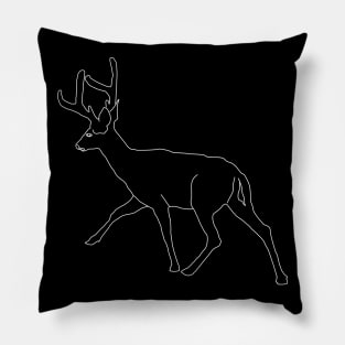 Deer line art Pillow