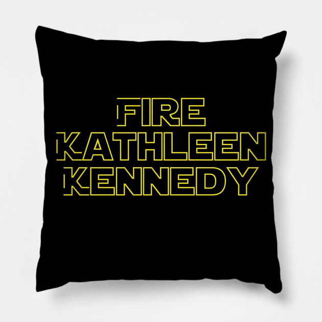 Fire Kathleen Kennedy Pillow by The Libertarian Frontier 