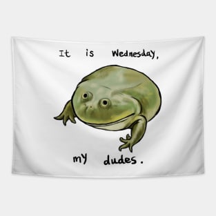 Wednesday Frog Art Tapestry