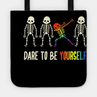 Dare To Be Yourself Cute Lgbt Pride Tote