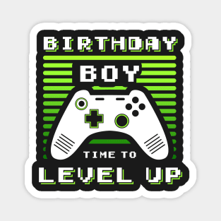 Birthday Boy Time to Level Up Video Game Birthday Gift Boy Magnet