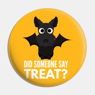 Scottish Terrier Halloween Trick or Treat Pin