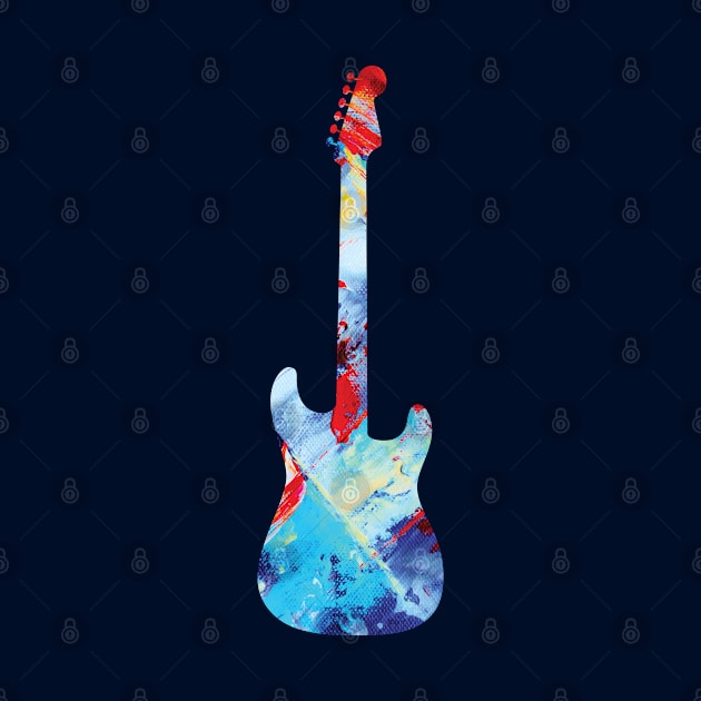 S-Style Electric Guitar Paint Texture by nightsworthy