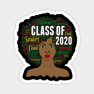 Class of 2020 Words in Afro Magnet