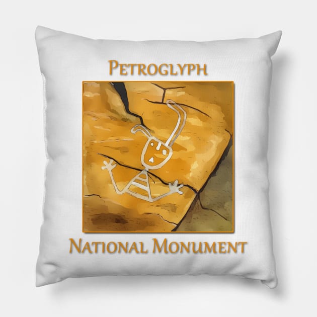 Petroglyph National Monument Pillow by WelshDesigns