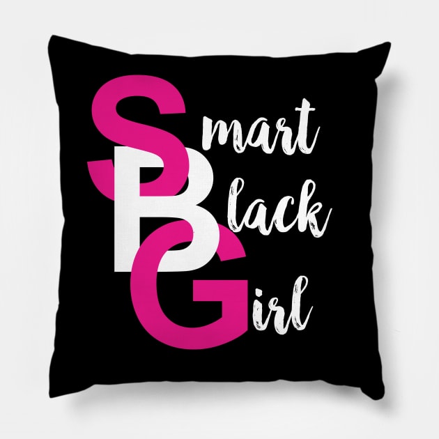 Smart Black Girl Pillow by blackartmattersshop