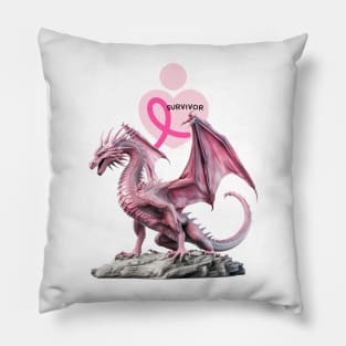 Cancer Survivor - Dragon Strong Pillow