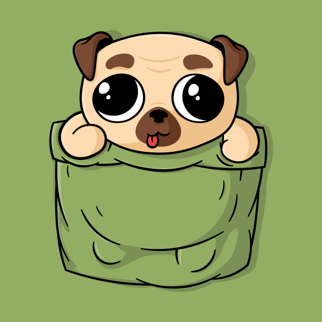 Pocket Pug Puppy by Beka