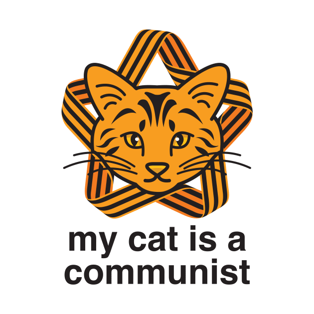 My Cat Is A Communist Ginger Cat by Inogitna Designs