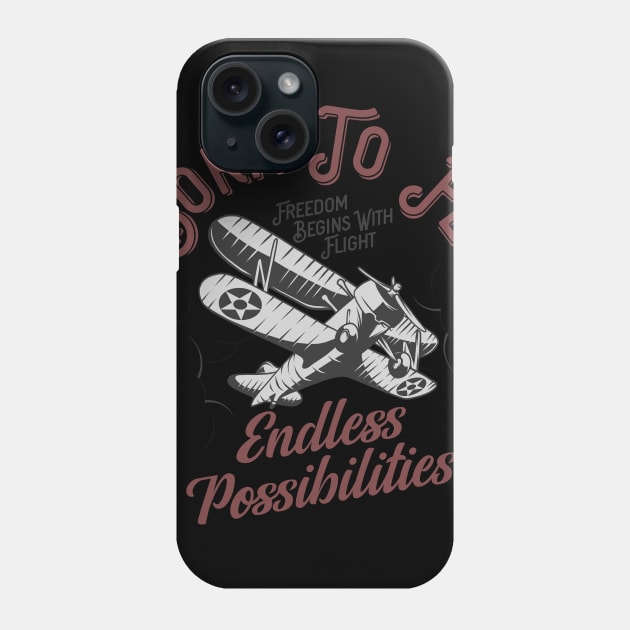 Born To Fly Phone Case by CyberpunkTees