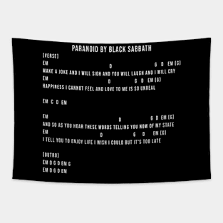 Paranoid Chords Lyrics Tapestry