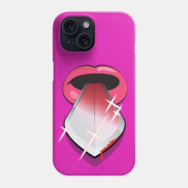 A Sharp Tongue Phone Case by Sanford Studio