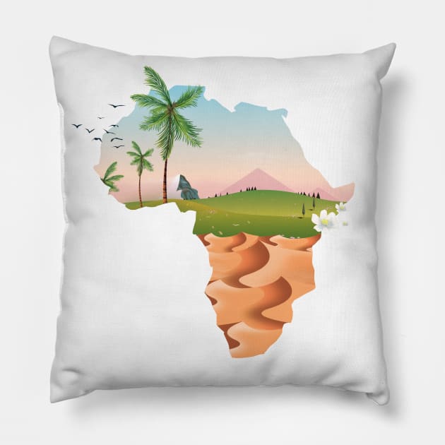 Africa Pillow by nickemporium1