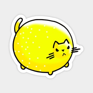 Sourpuss - Chonky Lemon Kitty Cat Magnet