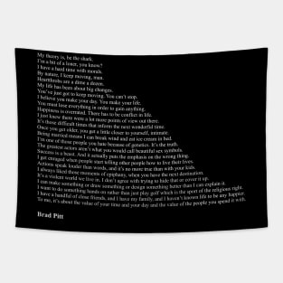 Brad Pitt Quotes Tapestry