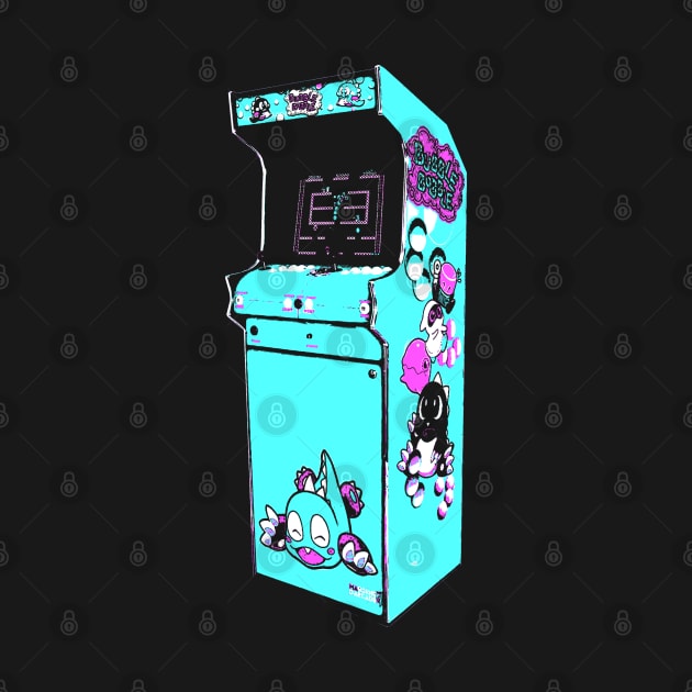 Bubble Bobble Retro Arcade Game by C3D3sign