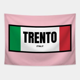 Trento City in Italian Flag Colors Tapestry