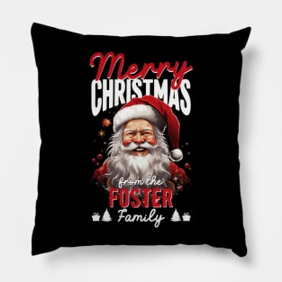 Merry Christmas From Foster Family Pillow
