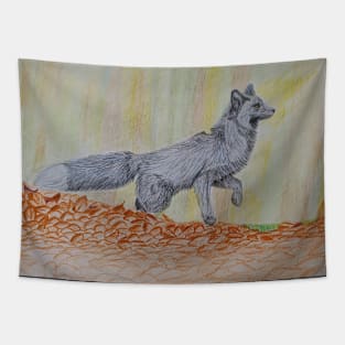 Black Fox Tapestry