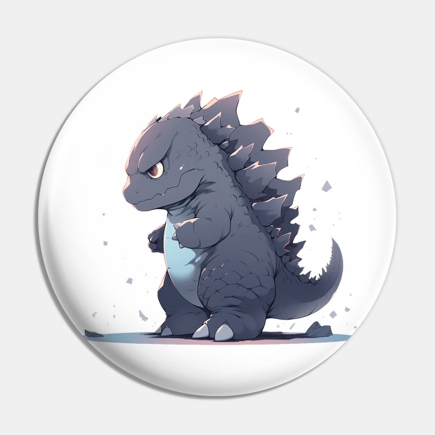 godzilla Pin by skatermoment