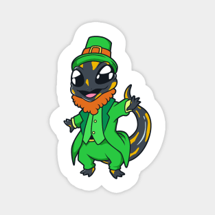 Salamander Leprechaun - St Patrick's Fire Salamander Magnet