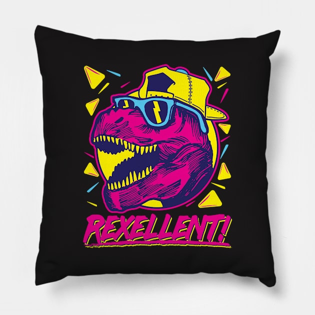 80s 90s Shirt - Rexcellent Pillow by redbarron