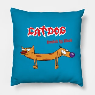 Catdog Bonded by Blood Pillow