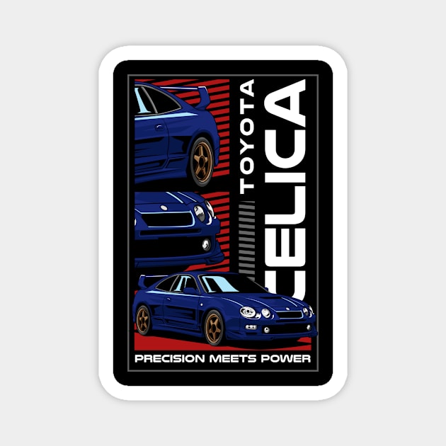 Celica GT4 JDM Car Magnet by milatees