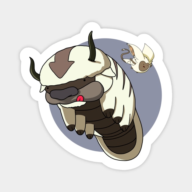 Appa and Momo Dumplings Magnet by ShockAndAweDesigns