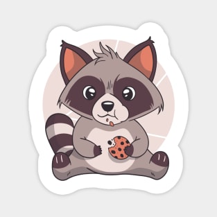 raccoon is cute and lovely animal Magnet