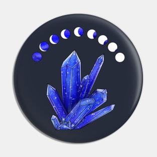 Galaxy Crystal in the Moonlight Pin