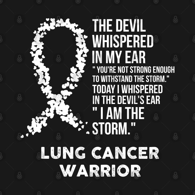 The Devil- Lung Cancer Awareness Support Ribbon by HomerNewbergereq