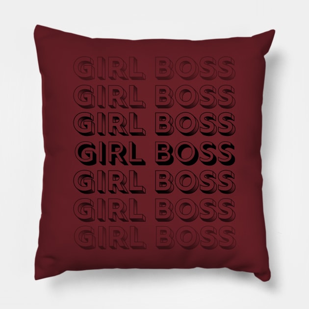 Boss babe, girl boss, women entrepeneur Pillow by twentysevendstudio