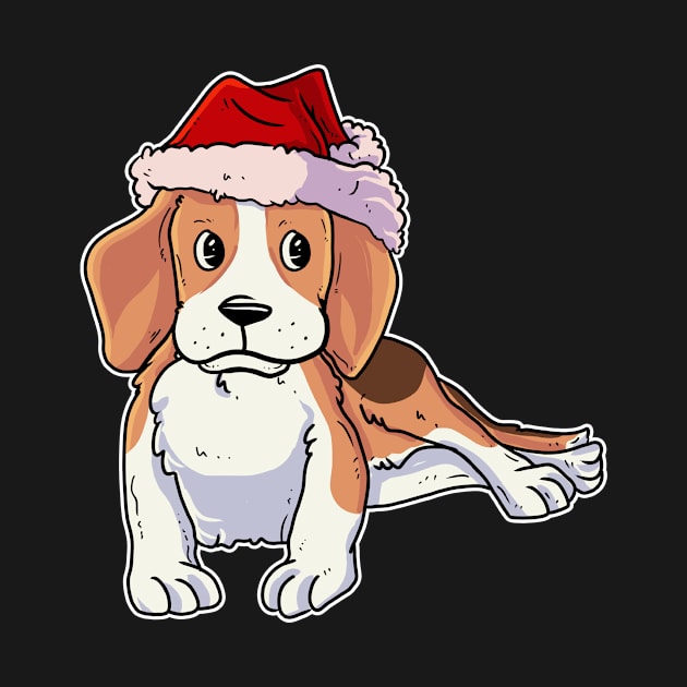 Christmas Beagle by TheTeeBee