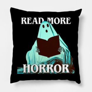 Ghost Wants to Read More Horror Books Pillow