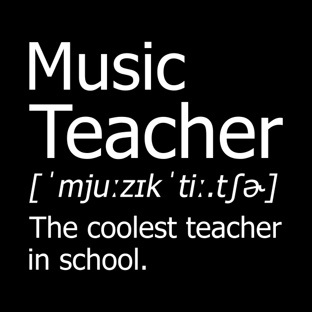 Funny Music Teacher Meaning T-Shirt Awesome Definition Classic by hardyhtud